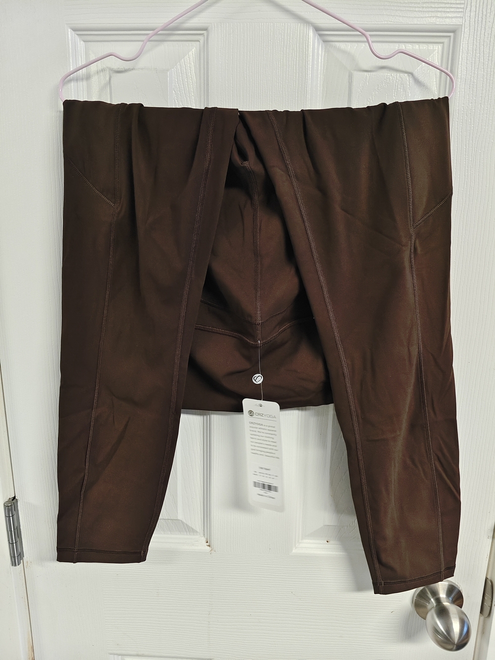 CRZ YOGA Brown High-Rise Workout Leggings